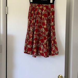 Red pineapple and guitar shirt